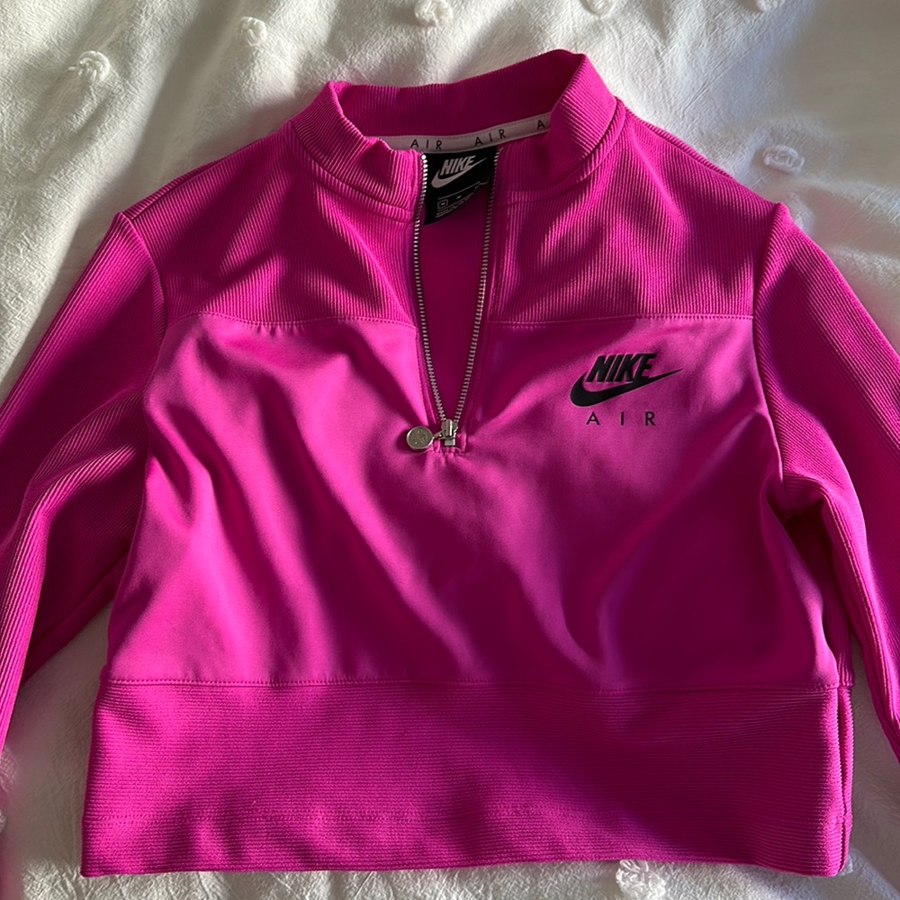Nike crop top zip up